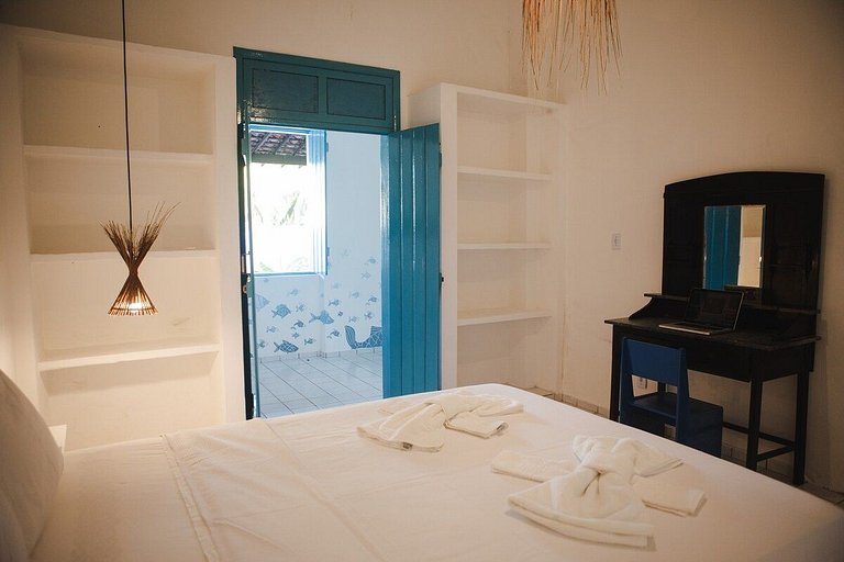 4 quartos ao lado da praia do Patacho